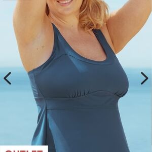Shapermint Shapewear Women's Blue Tankini - Size S NWT